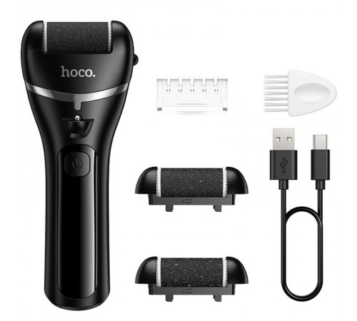 Електрична роликовая пилка для ног і пяток Hoco HP90 Black