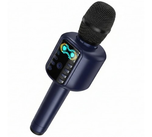 Караоке Мікрофон-колонка Hoco L24 Shine Blue