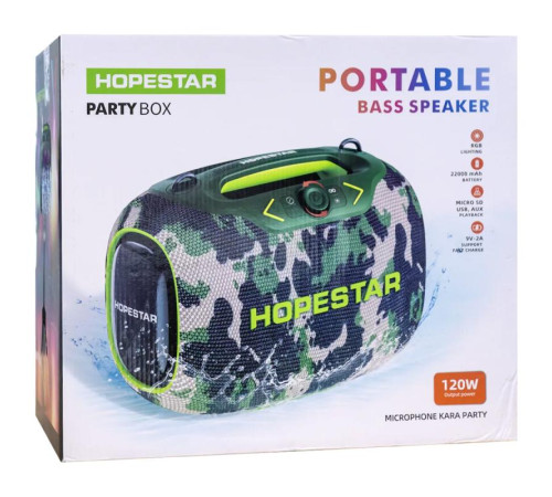 Bluetooth колонка Hopestar PartyBox 120W Army