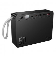 Портативний ЗП Power Bank Hoco J166 Carretera 22.5W+PD20W+lighting 50000 mAh Black