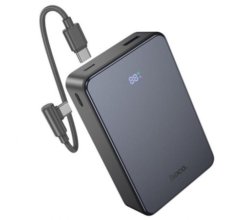 Портативний ЗП Power Bank Hoco J170A Starlight 22.5W+PD20W with cable 20000 mAh Metal gray