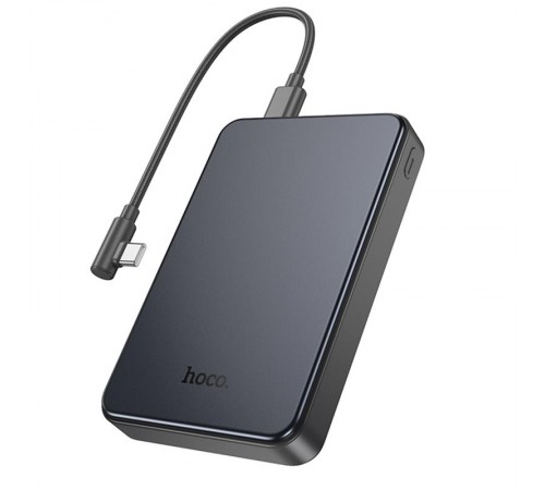 Портативний ЗП Power Bank Hoco J170 Starlight 22.5W+PD20W with cable 10000 mAh Metal gray