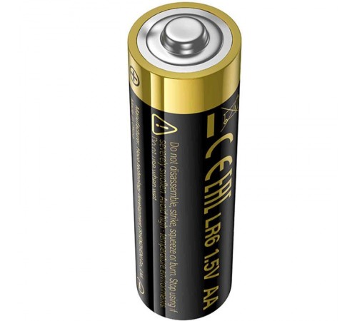 Батарейки Hoco JA1B AA (LR6) Alkaline 4 pcs Black