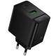 МЗП Borofone BAS16A Erudite PD45W+QC3.0 (1USB-A/1C) Black