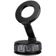 Автотримач Borofone BH140 Gloria Vacuum Suction Magnetic (center console) Black / Metal gray