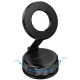 Автотримач Borofone BH140 Gloria Vacuum Suction Magnetic (center console) Black / Metal gray