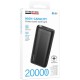 Портативний ЗП Power Bank Borofone BJ86 Victoria 20000 mAh Black
