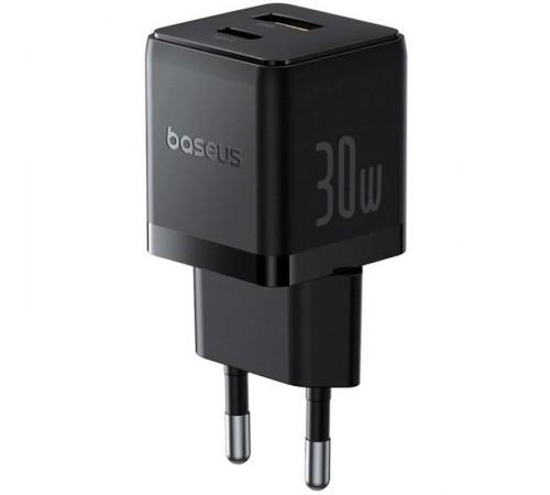 МЗП Baseus Palm Fast Charger 30W (1USB-A/1C) (P1011160A) Cluster Black