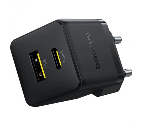 МЗП Baseus Palm Fast Charger 30W (1USB-A/1C) (P1011160A) Cluster Black