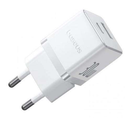 МЗП Baseus Palm Fast Charger 30W (1USB-A/1C) (P1011160A) Moon White