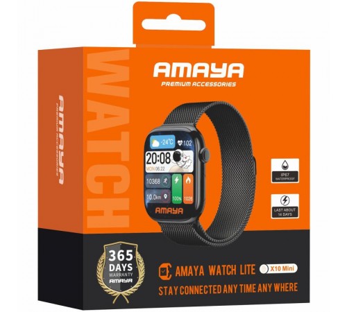 Смарт-годинник Amaya X10 Mini Smart sports watch (call version) Black