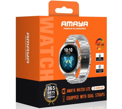 Смарт-годинник Amaya ASW-50 Smart sports watch (call version) Silver