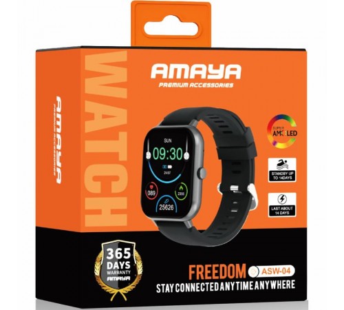 Смарт-годинник Amaya ASW-04 Smart sports watch (call version) Black