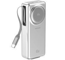 Портативний ЗП Power Bank Amaya F132 45W with display and cable 10000 mAh Silver
