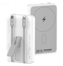 Портативний ЗП Power Bank Amaya XN-T181 15W+PD22.5W with cable 10000 mAh White