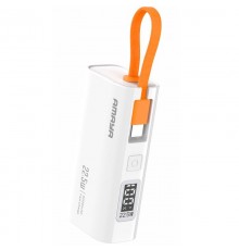 Портативний ЗП Power Bank Amaya FD39 22.5W with display and cable 5000 mAh White