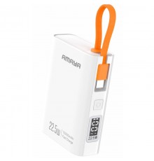 Портативний ЗП Power Bank Amaya FD50 22.5W with display and cable 10000 mAh White