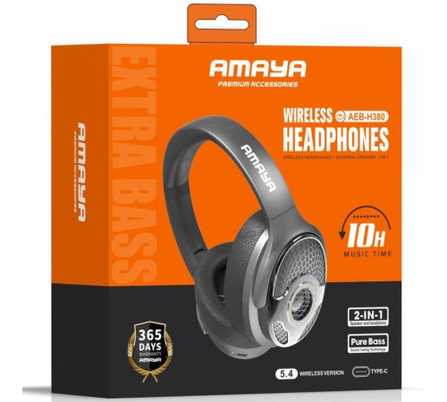 Накладні бездротові навушники Amaya H380 Black