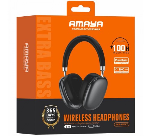 Накладні бездротові навушники Amaya H630T Black