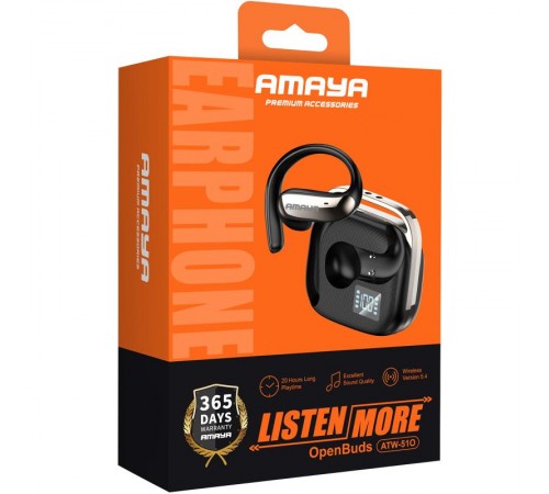 Бездротові TWS навушники Amaya ATW-51O Black