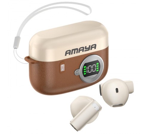 Бездротові TWS навушники Amaya ATW-36 Brown