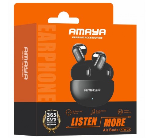 Бездротові TWS навушники Amaya ATW-23 Black