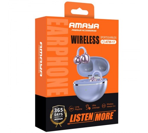 Бездротові TWS навушники Amaya ATW-17 Purple