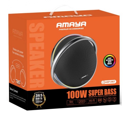 Bluetooth Колонка Amaya HK7 100W Black
