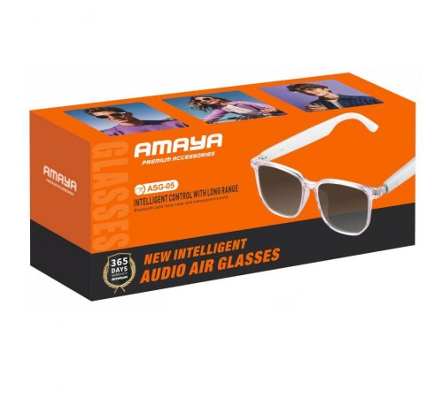 Смарт-очки Amaya ASG-05 Bluetooth Music White