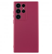 Чохол TPU GETMAN Liquid Silk Full Camera для Samsung Galaxy S26 Ultra Бордовий / Marsala