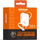 МЗП Amaya E220S PD20W GaN (1USB-C) + Retractable Cable Type-C White
