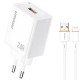 МЗП Amaya E79D 2.4A (1USB-A) + кабель USB to Lightning White