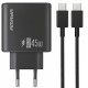 МЗП Amaya E70S PD45W (1USB-C) + кабель Type-C to Type-C Black