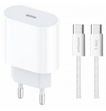 МЗП Amaya E69S PD35W (1USB-C) + кабель Type-C to Type-C White
