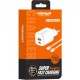 МЗП Amaya E48D PD33W+QC3.0 (1USB-A/1C) + кабель Type-C to Type-C White