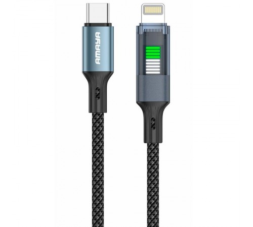 Дата кабель Amaya 111CL Type-C to Lightning 27W (1.2m) Black