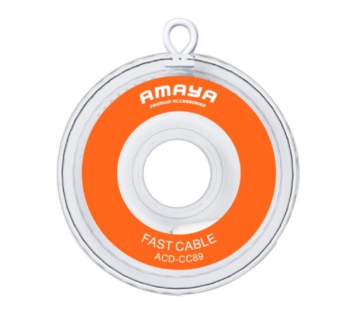 Дата кабель Amaya CC89 Type-C to Type-C 60W (1m) Black
