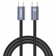 Дата кабель Amaya CC62 Type-C to Type-C 60W (2m) Gray