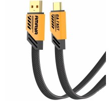 Дата кабель Amaya C33 USB to Type-C 6A (1.2m) Yellow