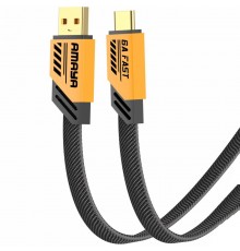 Дата кабель Amaya C33 USB to Type-C 6A (1.2m) Yellow