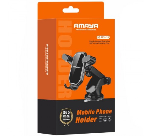 Автотримач Amaya APH-15 (center console) Black