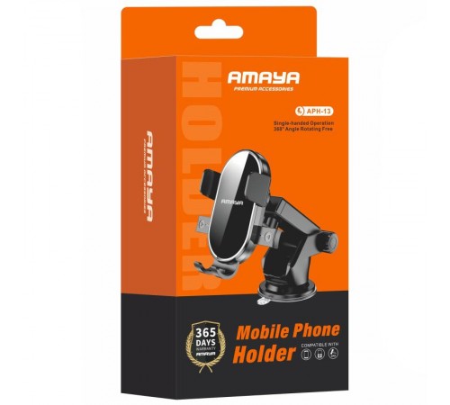 Автотримач Amaya APH-13 (center console) Black