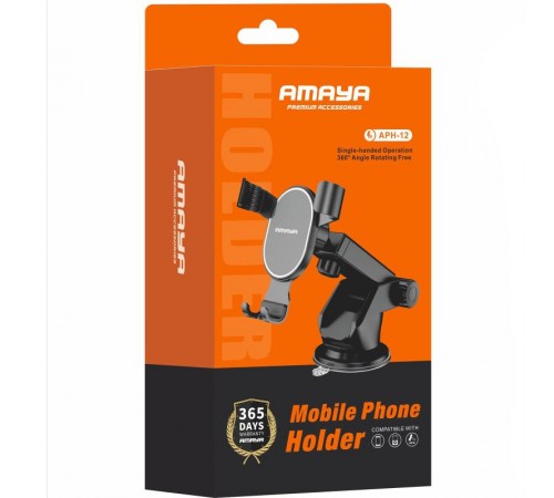 Автотримач Amaya APH-12 (center console) Black