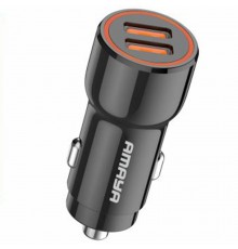АЗП Amaya ACC-03 2.4A (2USB-A) Black