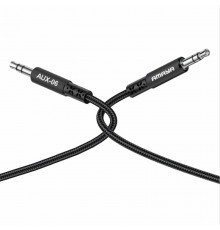 Аудіо кабель Aux Amaya AUX-06 (2m) Black