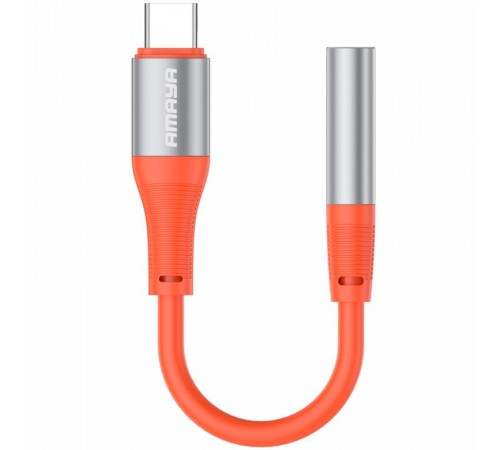 Перехідник Amaya AUX-07 Type-C to 3.5mm Orange