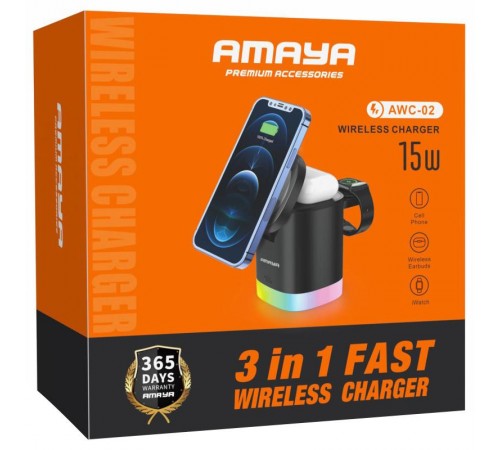 БЗП Amaya AWC-02 3-in-1 15W Black