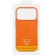 Чохол шкіряний Leather Case (AA) with MagSafe and Animation для Apple iPhone 17 (6.3") Orange