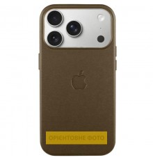Чохол шкіряний Leather Case (AA) with MagSafe and Animation для Apple iPhone 17 Air (6.5") Coffee