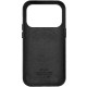 Чохол шкіряний Leather Case (AA) with MagSafe and Animation для Apple iPhone 17 Pro (6.3") Black